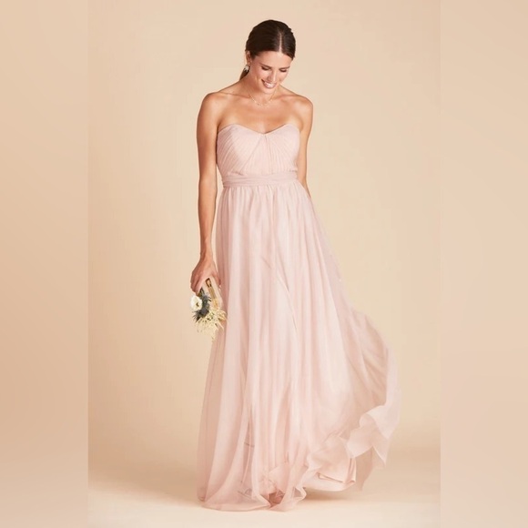 NWT Birdy Grey Christina Convertible Dress in Tulle Vintage Blush - Picture 4 of 10